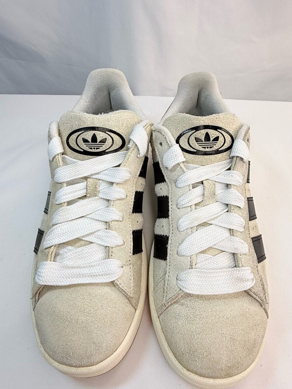 Adidas Sneakers Campus 00s Women’s Size 8 Low-Top Suede Off-White & Black VGUC
